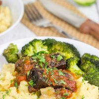 These Slow Cooker Beef Short Ribs are the ultimate slow cooker comfort food for a chilly day!