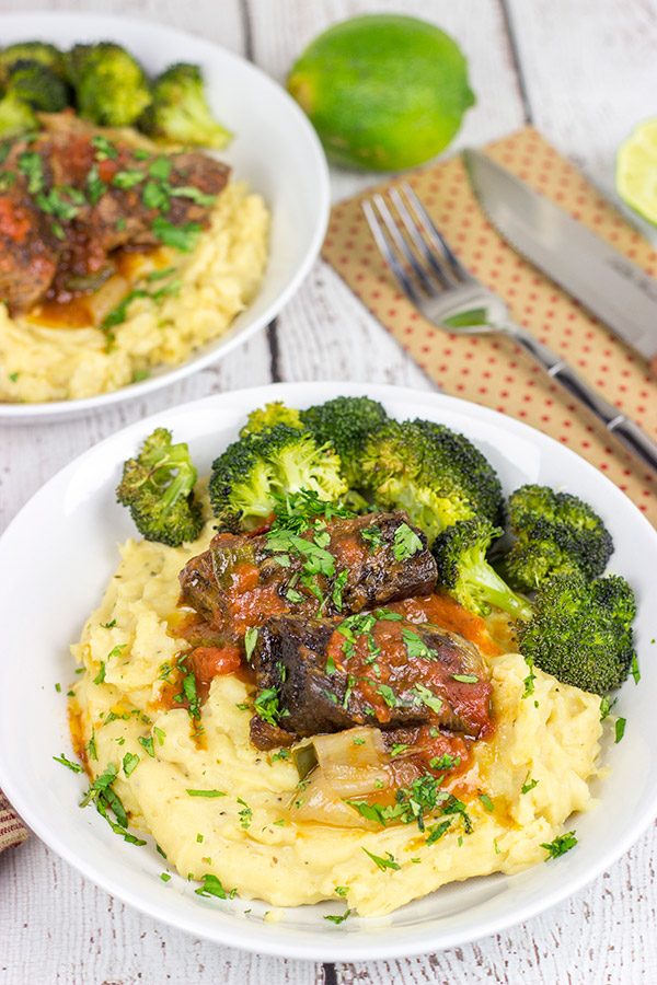 These Slow Cooker Beef Short Ribs are the ultimate slow cooker comfort food for a chilly day!