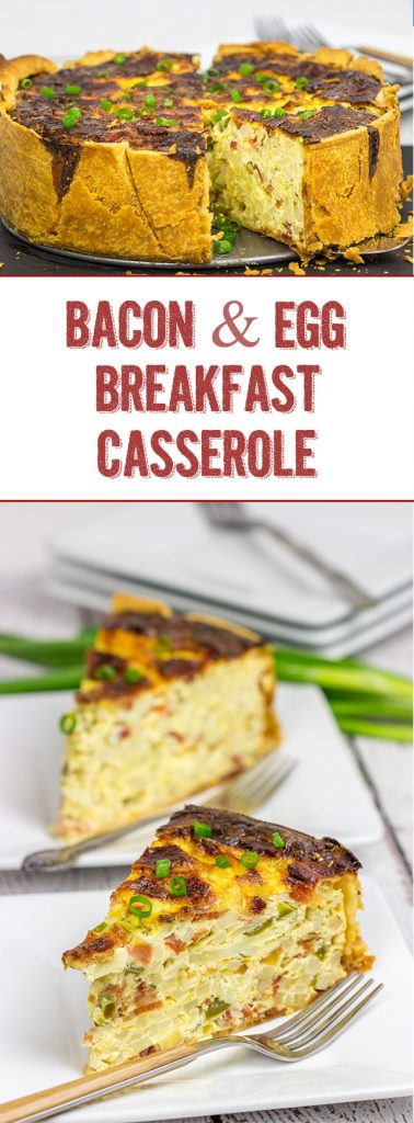 This Bacon and Egg Breakfast Casserole is perfect for weekend brunch!