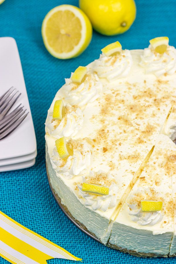 This No Bake Lemon Cheesecake makes for a tasty dessert on a warm summer evening!  Enjoy!