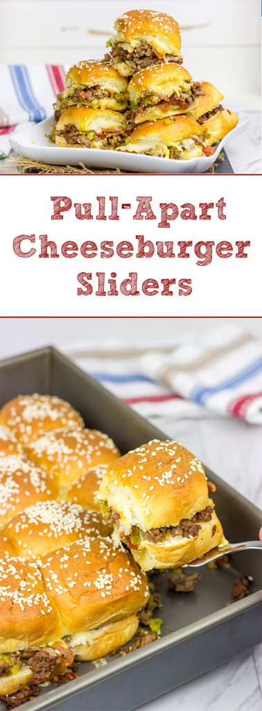 Caught in a summer rainstorm? Move the party inside with a batch of these Pull Apart Cheeseburger Sliders!
