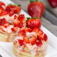 Featuring layers upon layers of flaky goodness, these Strawberry Puff Pastry Donuts are a tasty way to celebrate fresh summer strawberries!