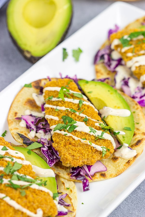 These Crispy Baja Fish Tacos are not only quick and easy, but packed with delicious flavor, too!  They're the perfect way to celebrate the arrival of warmer days!