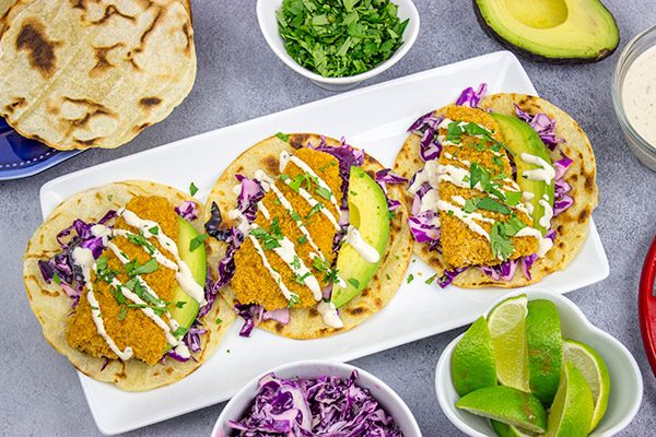 These Crispy Baja Fish Tacos are not only quick and easy, but packed with delicious flavor, too!  They're the perfect way to celebrate the arrival of warmer days!