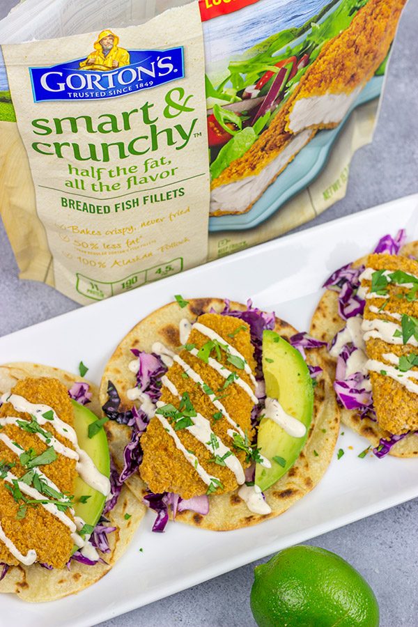 These Crispy Baja Fish Tacos are not only quick and easy, but packed with delicious flavor, too!  They're the perfect way to celebrate the arrival of warmer days!