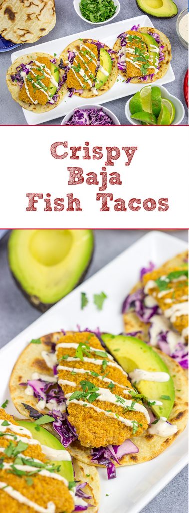 These Crispy Baja Fish Tacos are not only quick and easy, but packed with delicious flavor, too! They're the perfect way to celebrate the arrival of warmer days!