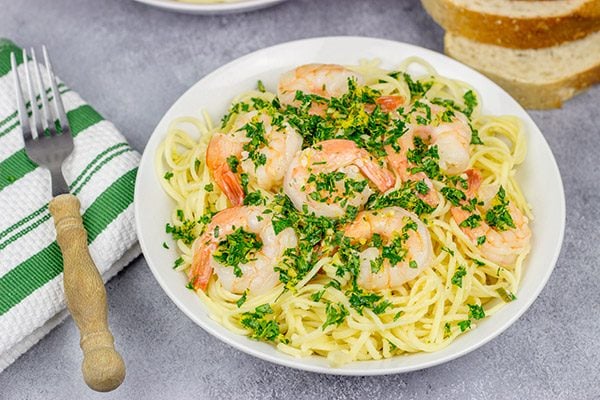 This Shrimp Gremolata Linguine comes together in 30 minutes (or less!), so it's a perfect pasta recipe for busy weeknights!