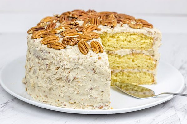 If you're looking for a unique and delicious cake recipe, then look no further!  This Southern Pecan Praline Cake is one of our new favorites!