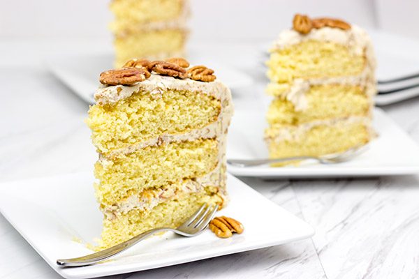 If you're looking for a unique and delicious cake recipe, then look no further! This Southern Pecan Praline Cake is one of our new favorites!