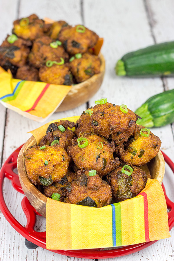 Overwhelmed with zucchini from the garden? These Zucchini Hushpuppies are a fun and tasty way to use those extra zukes!