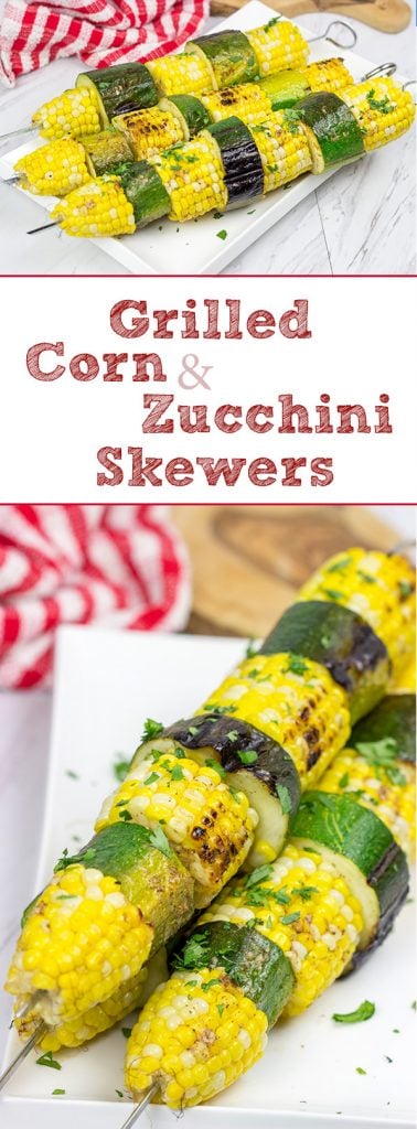 These Grilled Corn on the Cob Skewers make for an easy and fun summer side dish on the grill!