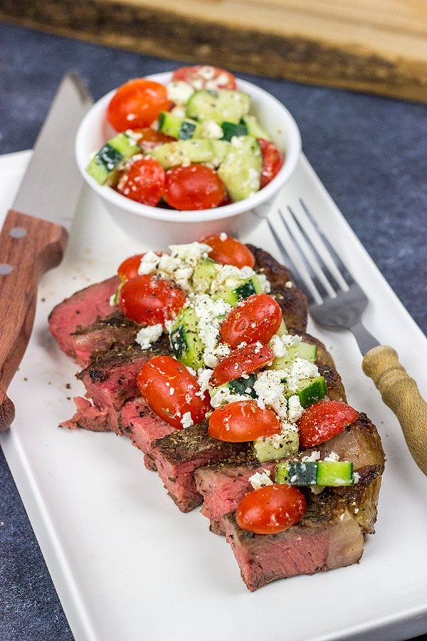 These Grilled T-Bone Steaks with Greek Seasoning are a great way to enjoy summer grilling season! They're tasty...and easy enough to make on a weeknight!