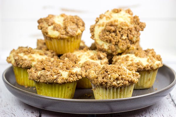 Do you love brown sugar and cinnamon?  Then these Crumb Cake Muffins are calling your name!  They're packed with flavor, and they can be served as breakfast or dessert!