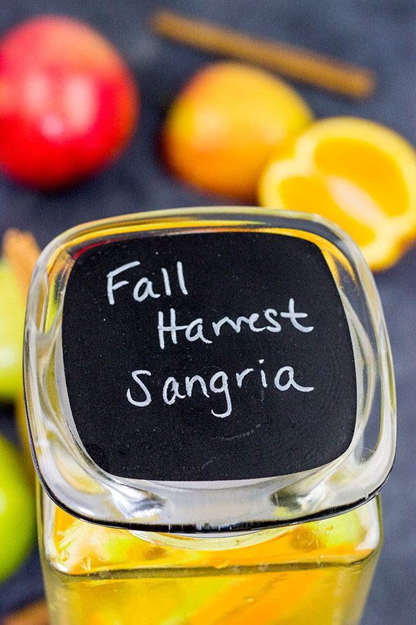 Celebrate the arrival of Autumn with a glass of this Fall Harvest Sangria.  It's full of your favorite fruits, and it can be made with either red or white wine!