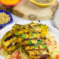 This Grilled Moroccan Chicken starts with an tasty yogurt-based marinade. Add in the flavor of the grill, and you've got a delicious (and easy) dinner!