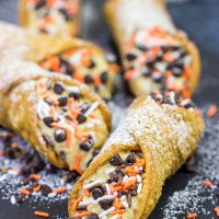 These Pumpkin Spice Cannoli are packed with pumpkin and your favorite Fall spices. They're a great treat for a cool Autumn evening!