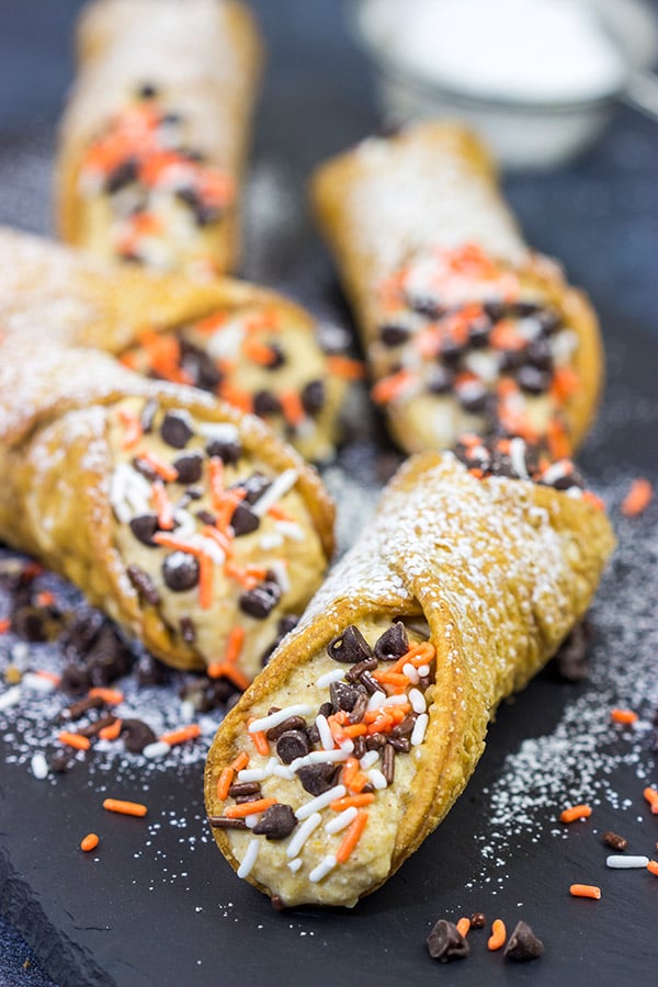 These Pumpkin Spice Cannoli are packed with pumpkin and your favorite Fall spices. They're a great treat for a cool Autumn evening!