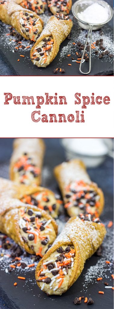 These Pumpkin Spice Cannoli are packed with pumpkin and your favorite Fall spices. They're a great treat for a cool Autumn evening!
