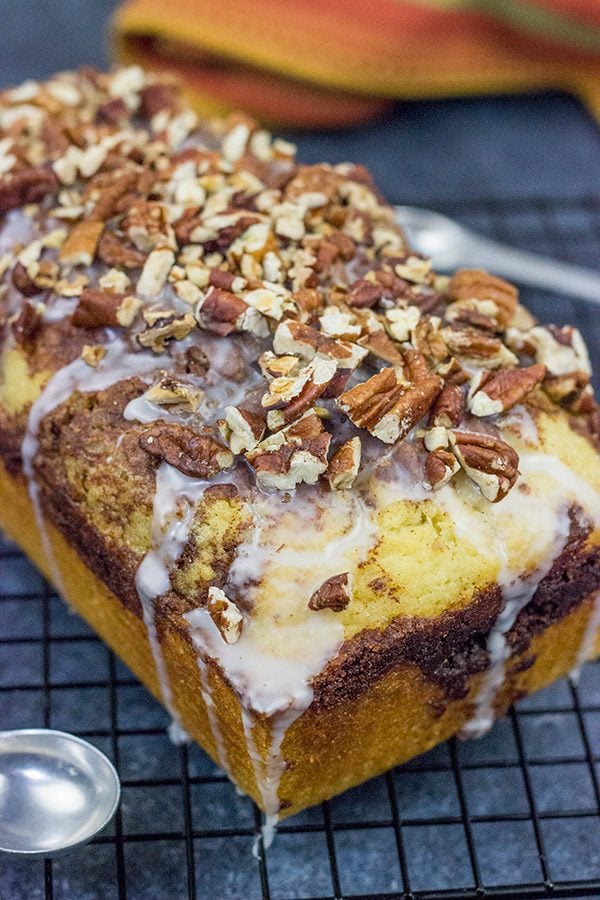 If you love the smell of cinnamon and nutmeg baking in the oven, then bake up a loaf of this Swirled Cinnamon Bread.  It's a great way to celebrate the Fall baking season!