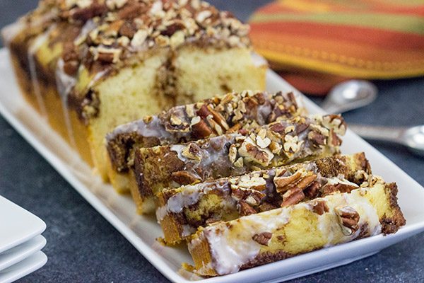 If you love the smell of cinnamon and nutmeg baking in the oven, then bake up a loaf of this Swirled Cinnamon Bread.  It's a great way to celebrate the Fall baking season!