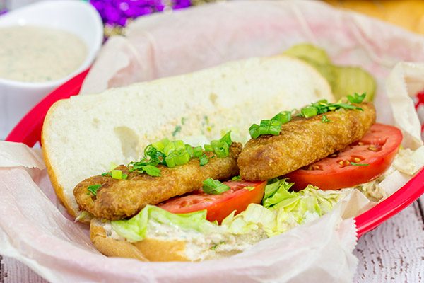 Looking for a fun new weeknight meal?  These Beer Battered Fish Po'Boys are packed with flavor, and they're ready in less than 30 minutes!