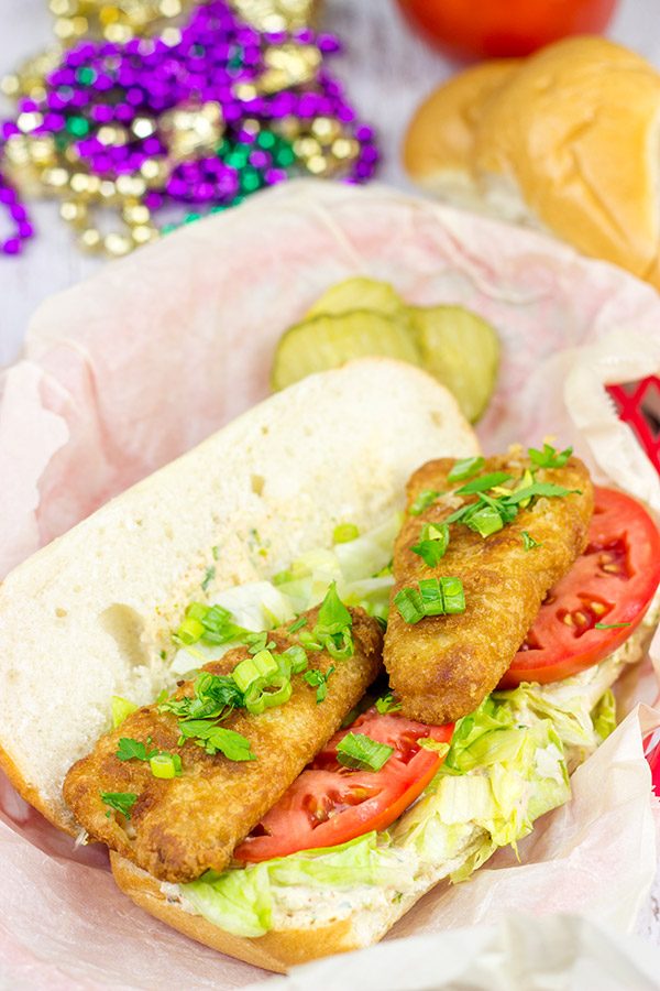 Looking for a fun new weeknight meal?  These Beer Battered Fish Po'Boys are packed with flavor, and they're ready in less than 30 minutes!
