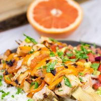 These Citrus Grilled Salmon Skewers are an easy and delicious way to enjoy dinner on the grill! They're perfect for everything from backyard parties to tailgating with friends!