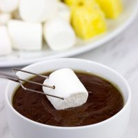 Looking for a fun dessert for a holiday party or just a quiet night with the family?  This Easy Chocolate Fondue is always a hit!