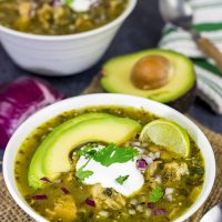 This Pork Chile Verde is loaded with flavor, and it's a great way to warm up on a cold evening!