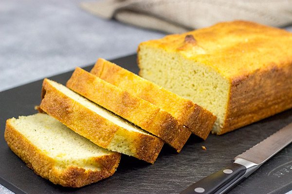 This Almond Flour Bread is an easy, low-carb bread.  We loved lightly toasting slices of this bread with a bit of butter and jam!