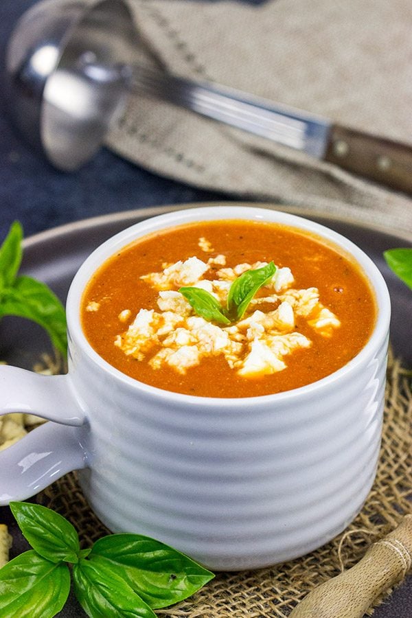 This Creamy Tomato Orzo Soup is easy to make and loaded with flavor. It's the perfect meal on a cold winter day!