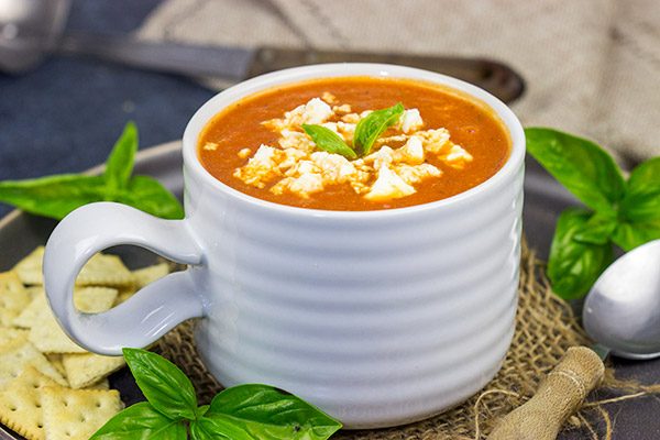 This Creamy Tomato Orzo Soup is easy to make and loaded with flavor.  It's the perfect meal on a cold winter day!