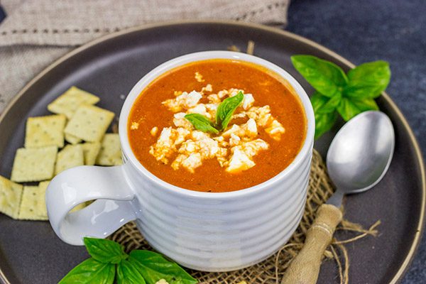 This Creamy Tomato Orzo Soup is easy to make and loaded with flavor.  It's the perfect meal on a cold winter day!