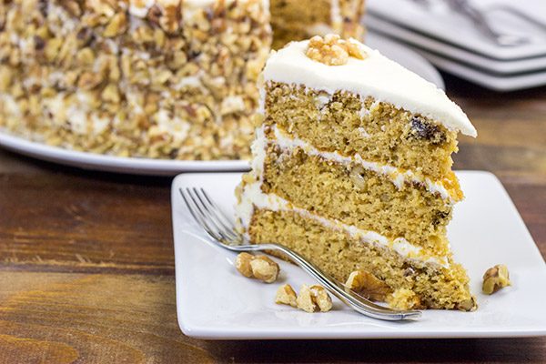 This Maple Walnut Cake blends the warming flavors of maple and toasted nuts. A slice of this cake is the perfect dessert at the end of a busy day!