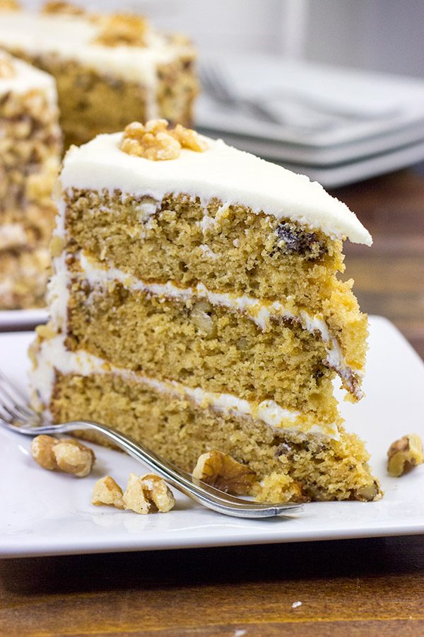 This Maple Walnut Cake blends the warming flavors of maple and toasted nuts. A slice of this cake is the perfect dessert at the end of a busy day!