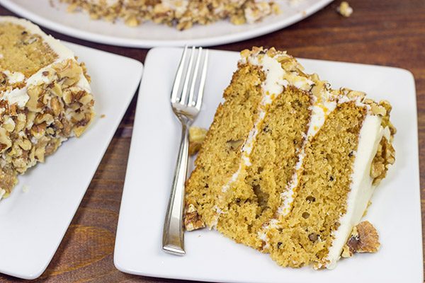 This Maple Walnut Cake blends the warming flavors of maple and toasted nuts.  A slice of this cake is the perfect dessert at the end of a busy day!