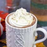 This Pumpkin Spice Mocha Hot Chocolate is a creamy, chocolatey drink that's guaranteed to warm you up on chilly Autumn days!