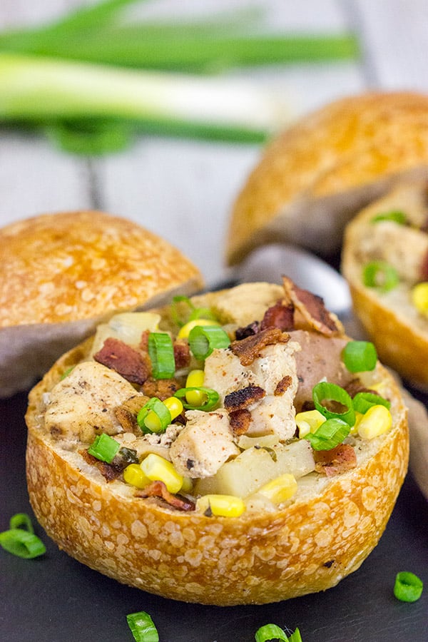 As we head into the cold days of winter, let's warm up with a batch of this tasty Slow Cooker Chicken Corn Chowder!