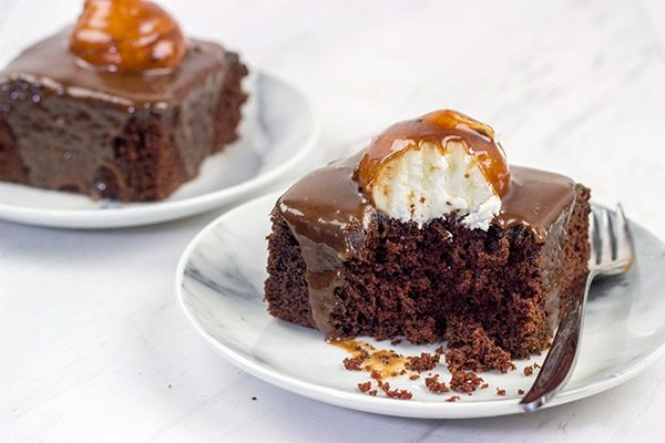 These Chocolate Marshmallow Radio Bars feature a chocolate cake base topped with a scoop of marshmallow buttercream...oh yeah, and then they're covered in a chocolate glaze!