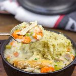 These Slow Cooker Chicken and Dumplings are the very definition of winter comfort food!  This recipe is sure to keep you warm on the cold winter nights ahead.