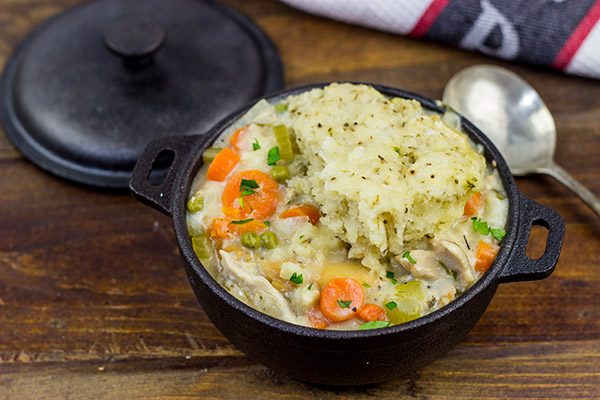 These Slow Cooker Chicken and Dumplings are the very definition of winter comfort food!  This recipe is sure to keep you warm on the cold winter nights ahead.