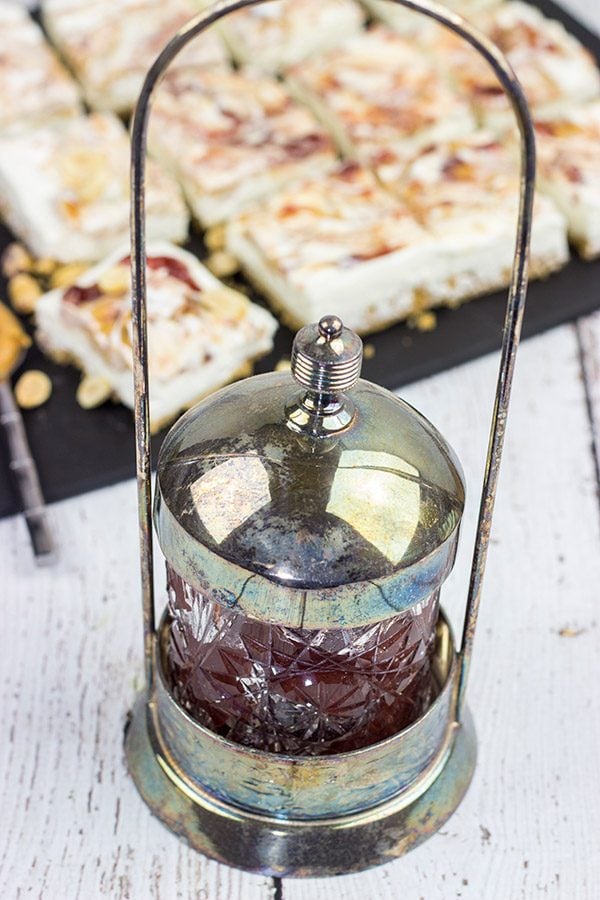 These PB&J Cheesecake Bars are an easy and delicious way to celebrate National Peanut Butter and Jelly Day!  (They're also a great dessert for any other day of the year, too!)