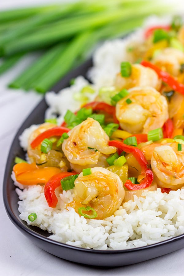 Skip the takeout and make this Sweet and Sour Shrimp at home!  You'll be surprised at how easy (and tasty) this is!