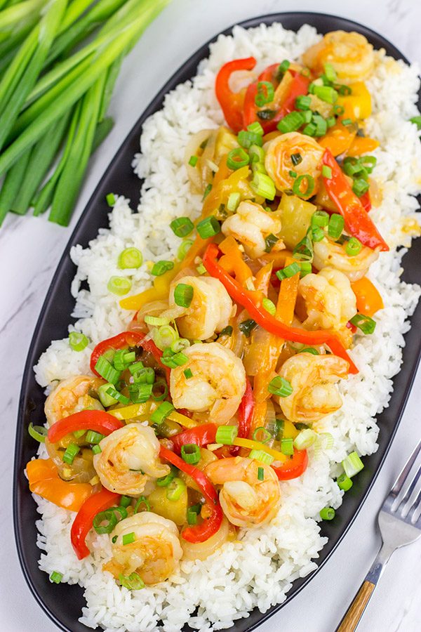 Skip the takeout and make this Sweet and Sour Shrimp at home!  You'll be surprised at how easy (and tasty) this is!