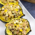 This Apple and Pork Stuffed Acorn Squash uses a number of classic Autumn ingredients...and one unexpected ingredient, too: vanilla beans!