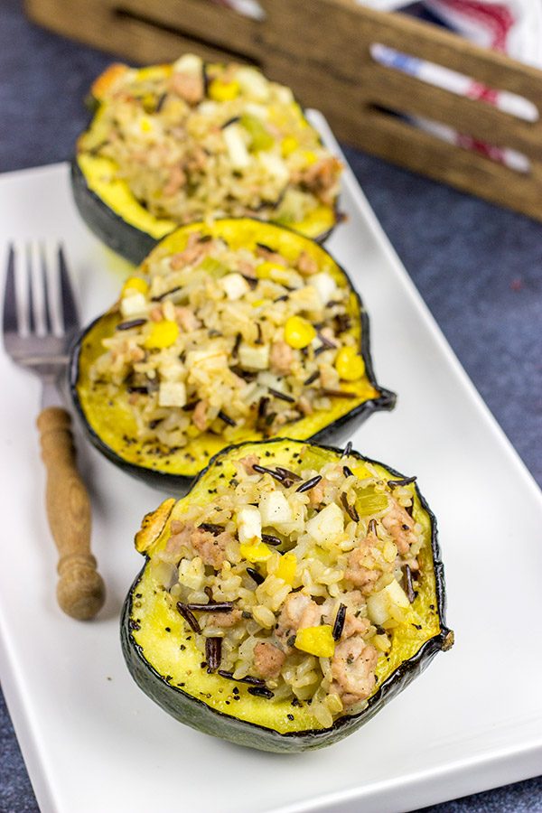 This Apple and Pork Stuffed Acorn Squash uses a number of classic Autumn ingredients...and one unexpected ingredient, too: vanilla beans!