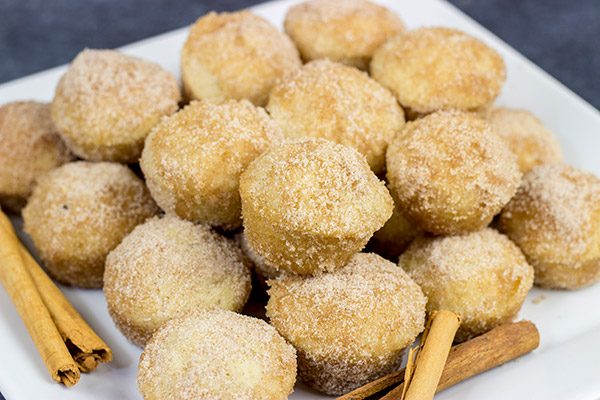 These Cinnamon Sugar Donut Muffins are an easy and delicious recipe...and they're the perfect size for popping into your mouth!