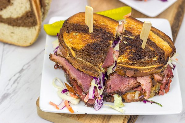 St. Patrick's Day is the perfect time to make Homemade Pastrami!  Just grab some corned beef from the store, toss it on the smoker and *boom* Homemade Pastrami!