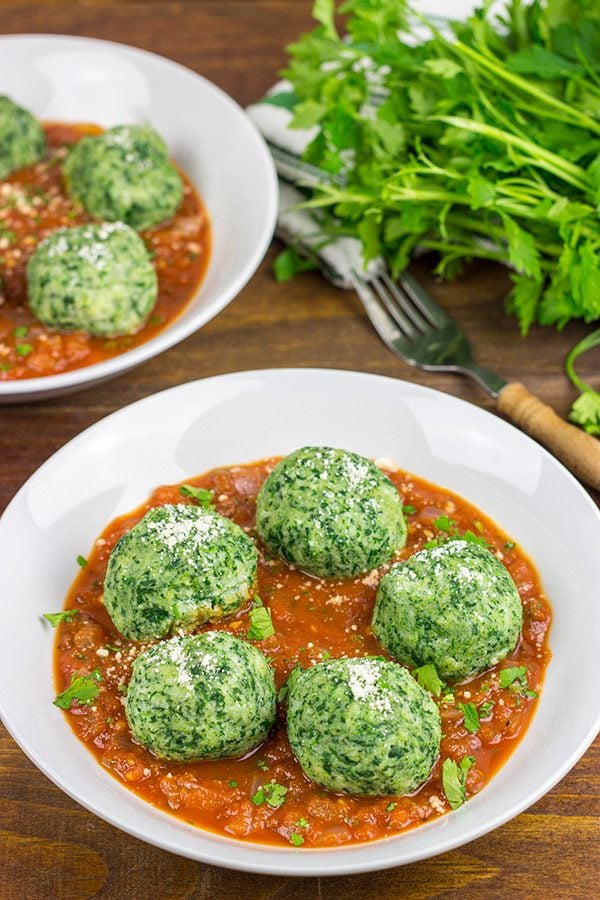 Packed with fresh spinach and ricotta cheese, these Malfatti are an easy homemade pasta that will quickly become a family favorite!