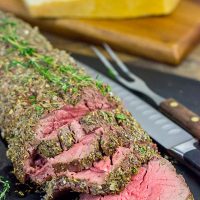 This Beef Tenderloin with Parmesan Butter is a delicious and surprisingly easy recipe to make! This is perfect for a special occasion...or any day that ends in -y!